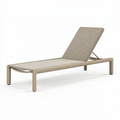 Gartenliege 200 x 70 cm Aluminium Beige mit verstellbarer Rückenlehne